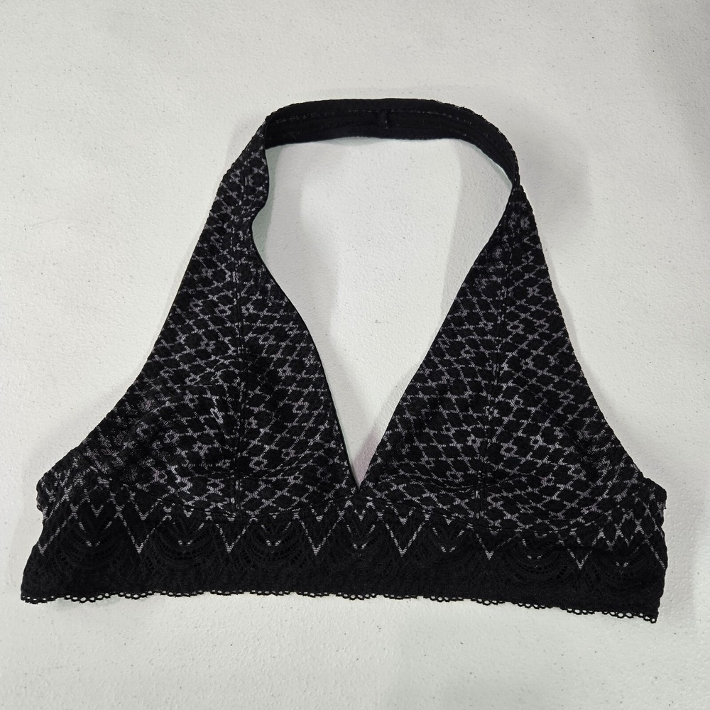 Free People Intimately Women Small Black Unlined Wireless Halter